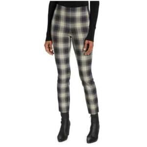 Rag & Bone Women’s Sz 0 Blue Plaid Pants Simone High Rise Ankle Slim Stretch